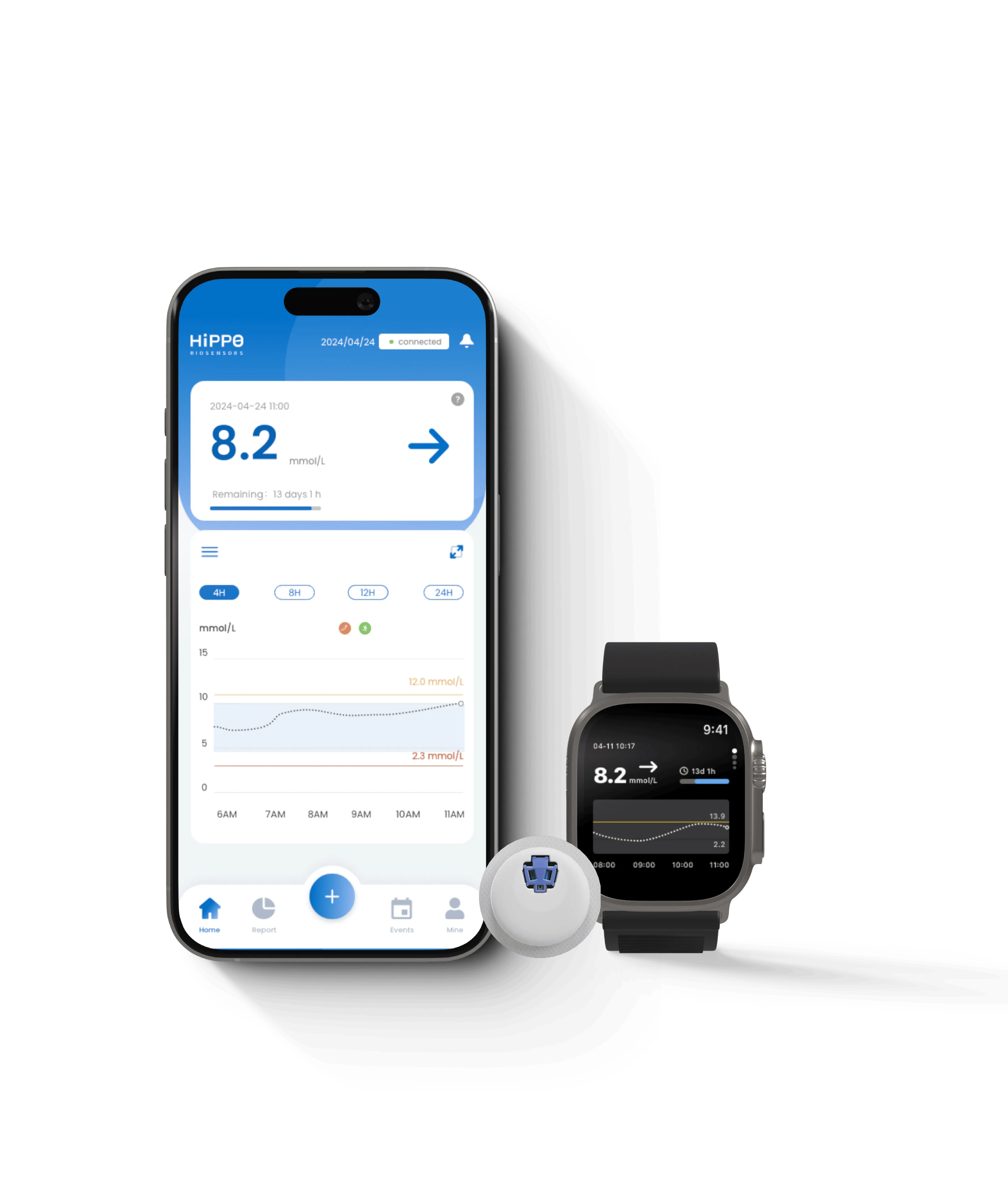 Interface principale de l'application H-Link